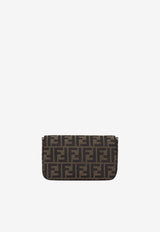 Fendi Mini Tube FF Jacquard Chain Clutch Brown 8M0600B1JYF0VAT_TABACCOMORO_70026695