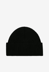 AMI PARIS Ami De Coeur Beanie Black BFUHA116-018-009