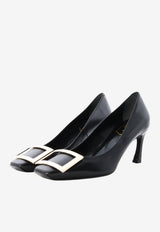 Roger Vivier Belle Vivier 70 Leather Pumps Black RVW40015280-BSS-B999