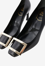 Roger Vivier Belle Vivier 70 Leather Pumps Black RVW40015280-BSS-B999