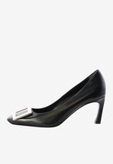 Roger Vivier Belle Vivier 70 Leather Pumps Black RVW40015280-BSS-B999