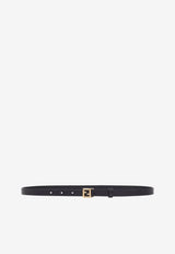 Fendi FF Buckle Thin Leather Belt Black 8C0792B1JSF0QA1_Black_70026661