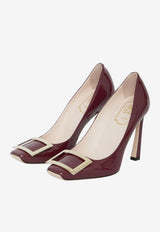 Roger Vivier Belle Vivier 100 Patent Leather Pumps Bordeaux RVW40115280-D1P-R816
