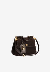 Dolce & Gabbana Small My Sicily Suede Handbag Brown BB7781BO9038M157_EBANOMORO_70014470