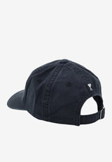 AMI PARIS Embroidered Faded Baseball Cap Black UCP283AW0052A339_NOIRLAVE_70231719