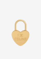 Celine Heart-Shaped Padlock Bag Charm Gold B101P6BRA35OR_GOLD_70152716