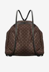 Celine Triomphe Print Padded Backpack Brown L106P4Y64GMH4_BROWNBLACK_70422524