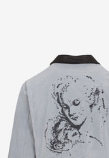 Mother Child Printed Suede Jacket
