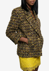 Saint Laurent Boxy Tweed Blazer Multicolor 871063-Y3L80-3113