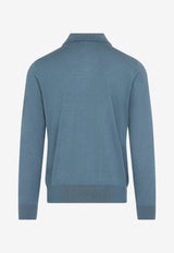 Cashmere Knit Polo Sweater