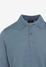 Cashmere Knit Polo Sweater