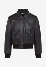 Distressed Leather Jacket