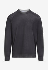 Wool Knit Faded Sweater with Signature Lens