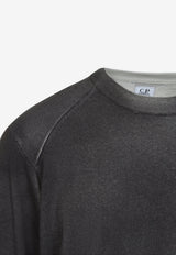 Wool Knit Faded Sweater with Signature Lens