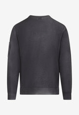 Wool Knit Faded Sweater with Signature Lens