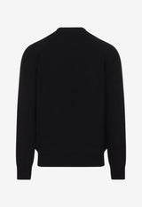 Mock-Neck Chunky Knit Cashmere Sweater