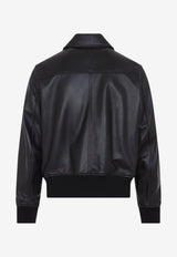 Zip-Up Leather Jacket