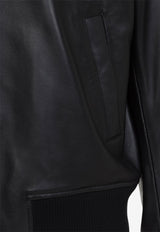 Zip-Up Leather Jacket