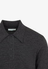 Knitted Wool Polo Sweater