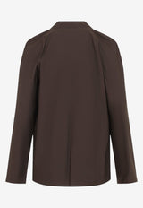 Relaxed Silk Ascot Blouse with Scarf