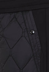 Tapered Quilted Panel Track Pants