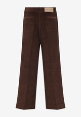 Wide-Leg Corduroy Pants