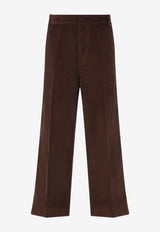 Wide-Leg Corduroy Pants