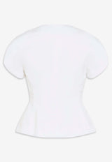 V-neck Sculpted Top