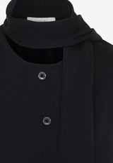 Asymmetric Scarf Knit Top