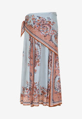 Aster Scarf Paisley Print Maxi Skirt