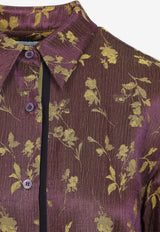 Chloris Floral Jacquard Grosgrain Trim Shirt
