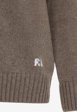 Embroidered Polo Bear Cashmere Sweater