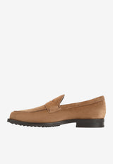 Suede Leather Penny Loafers