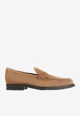 Suede Leather Penny Loafers