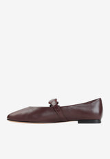Efflorescence Mary-Jane Leather Flats