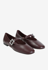 Efflorescence Mary-Jane Leather Flats