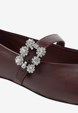 Efflorescence Mary-Jane Leather Flats