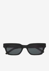 Saint Laurent Wellington Square Sunglasses Gray A003E3-Y9956-1000