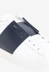 Open Leather Sneakers