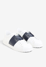 Open Leather Sneakers