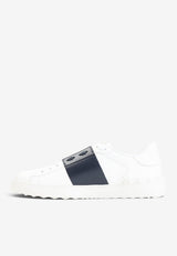 Open Leather Sneakers
