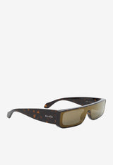 Bold Rectangular Mask Sunglasses