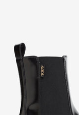 Polished Leather Ankle Boots