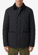 Burberry Haddington Diamond Quilted Jacket Black 8115790--A1189