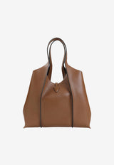 Medium T Timeless Shoulder Bag in Pebbled Leather