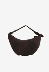 Fortune Croissant Bag in Alpaca Nubuck Leather