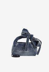 Mini Sack Denim Shoulder Bag
