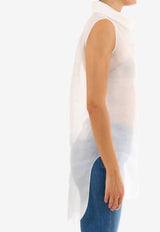 The Row Mora Silk Sleeveless Tunic White 4870.-W1281-WHT