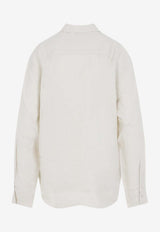 Long-Sleeved Linen Shirt