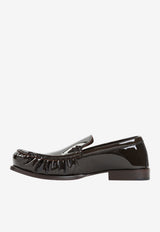 Creased-Toe Leather Loafers
